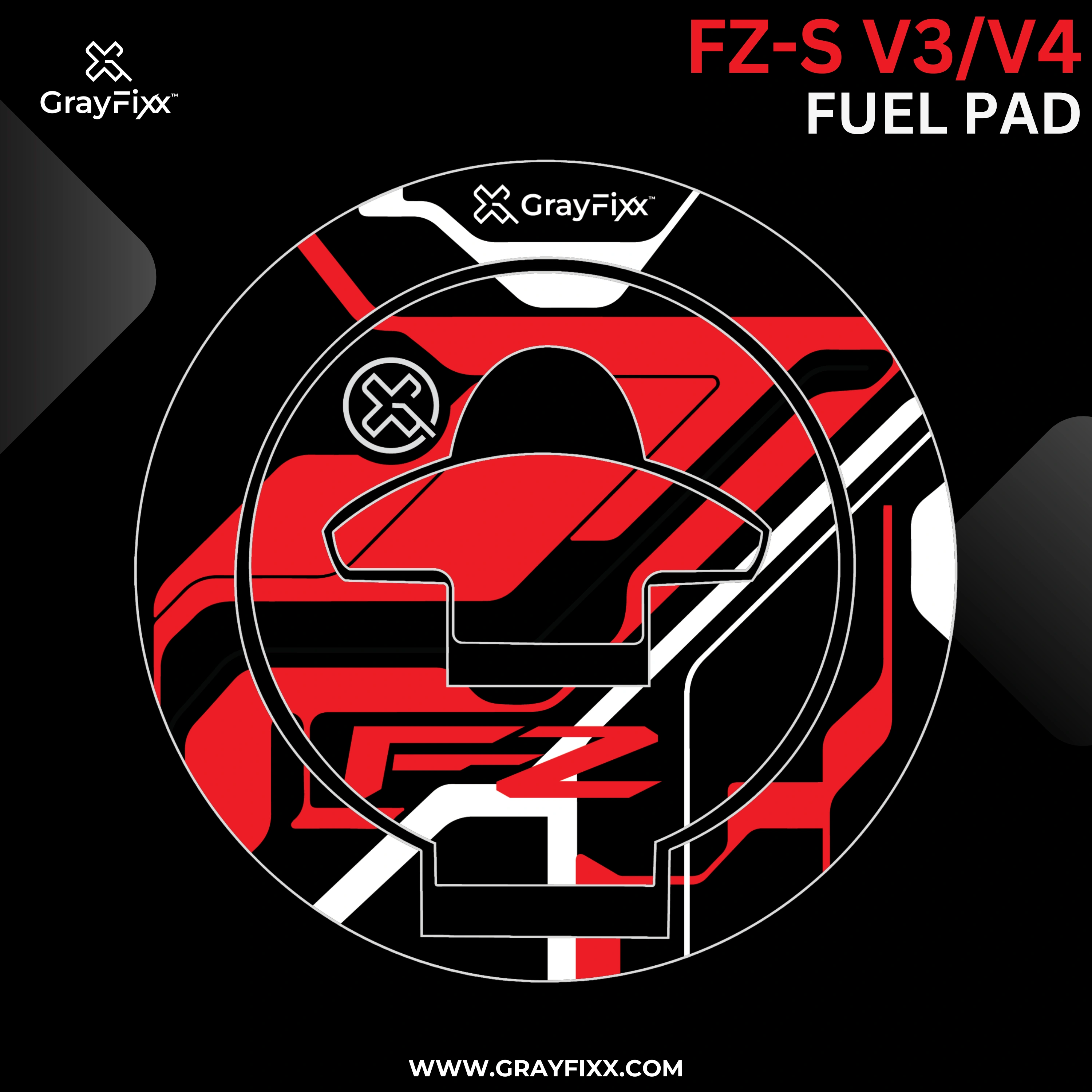 Grayfixx FZs v3/v4 Fuel Pad | Premium 3D Gel Fuel Pad, Pack of 1